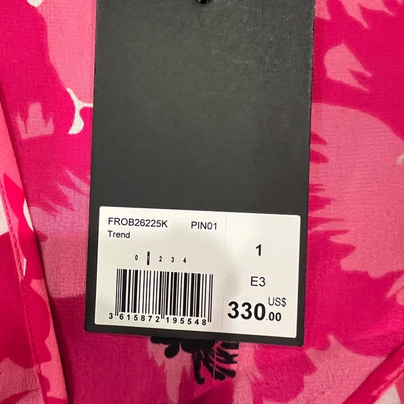 The Kooples Summer Party Silk Fit and Flare Dress Side Zipper Lined NWT size 4 - Picture 14 of 15